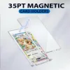 Transparent PS strong magnetic attraction card brick 35PT shell card brick Small card scratch-resistant storage Pokemon and My Little Pony Card brick Specification image